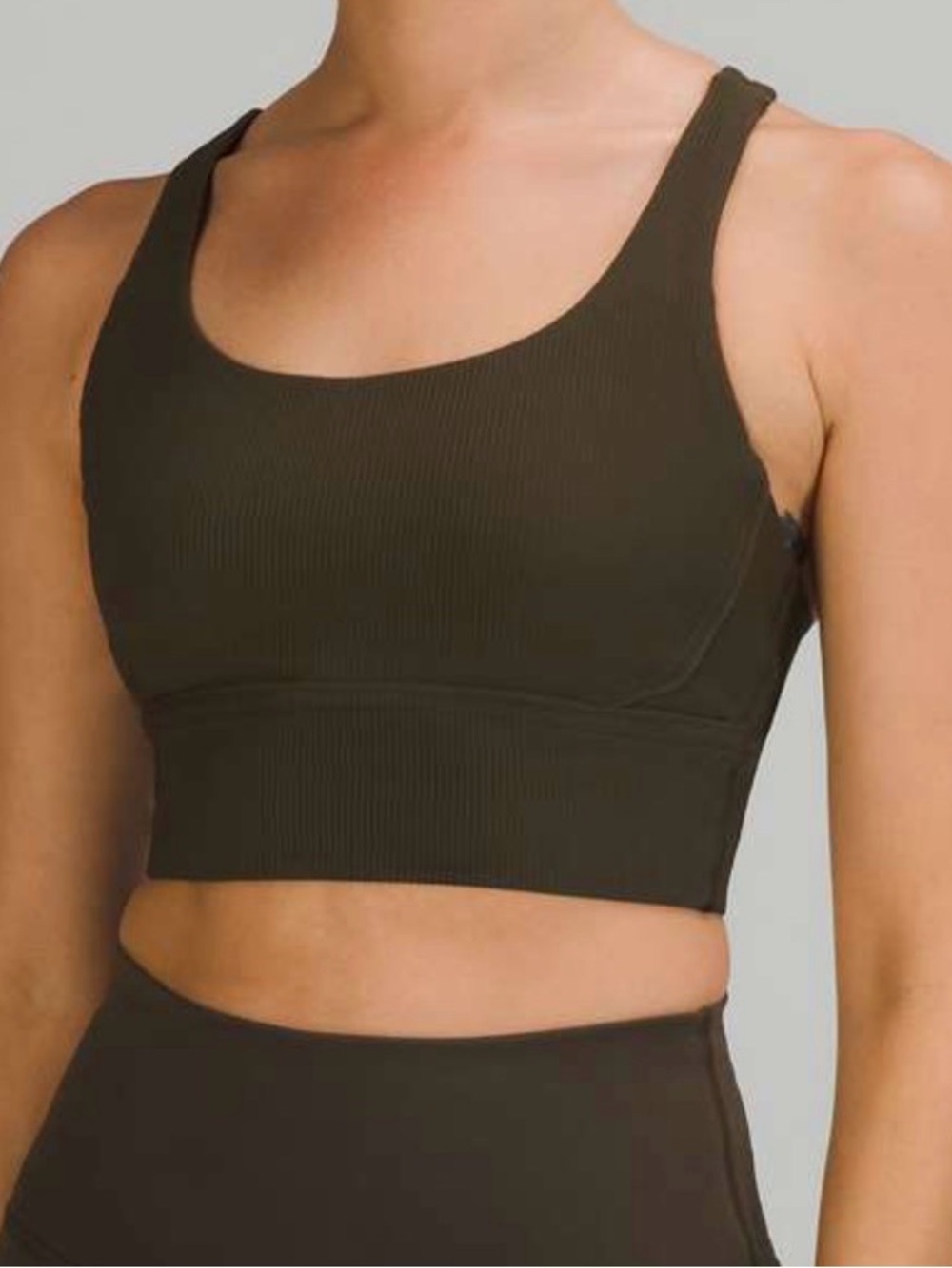 Lululemon Energy Longline Bra Ribbed Luxtreme Medium Support, B–D Cups